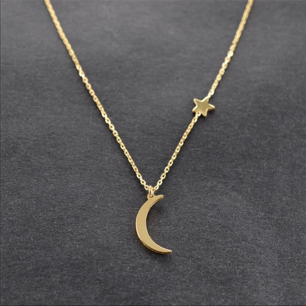 Moon and Stars Necklace - Picture 3 of 4